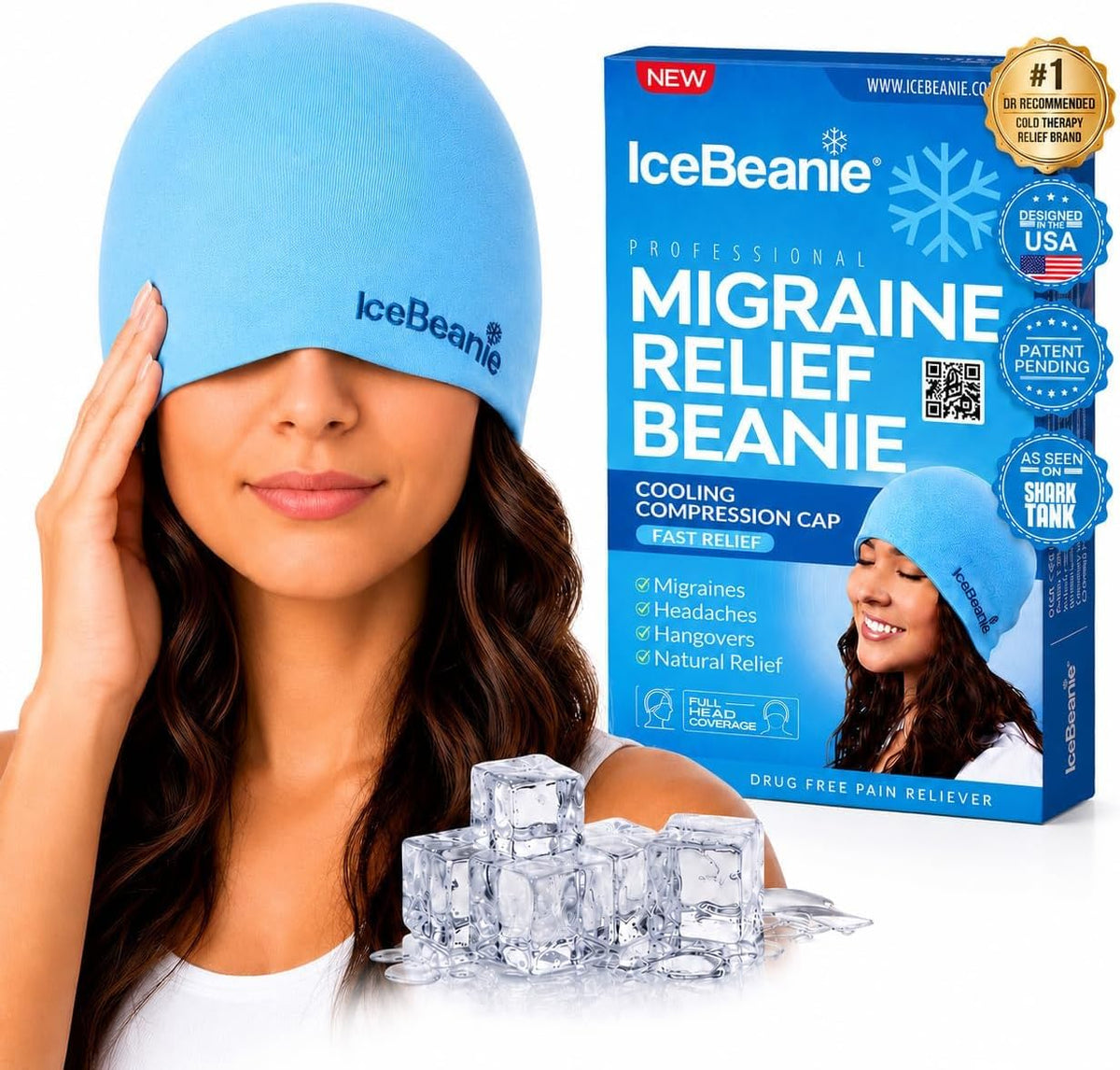Gorra de Alivio de Migraña IceBeanie