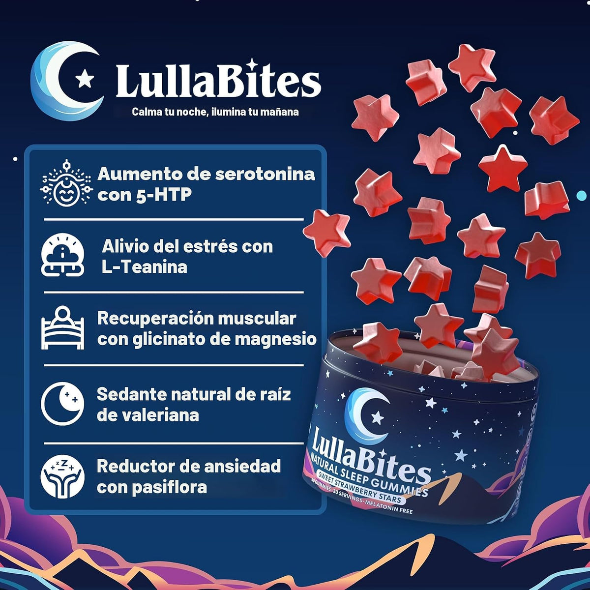 LullaBites - Gomitas naturales para dormir